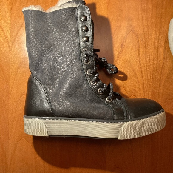 Pegia laced up ankle boots sneakers shearling sheepskin size 38 - Picture 5 of 9